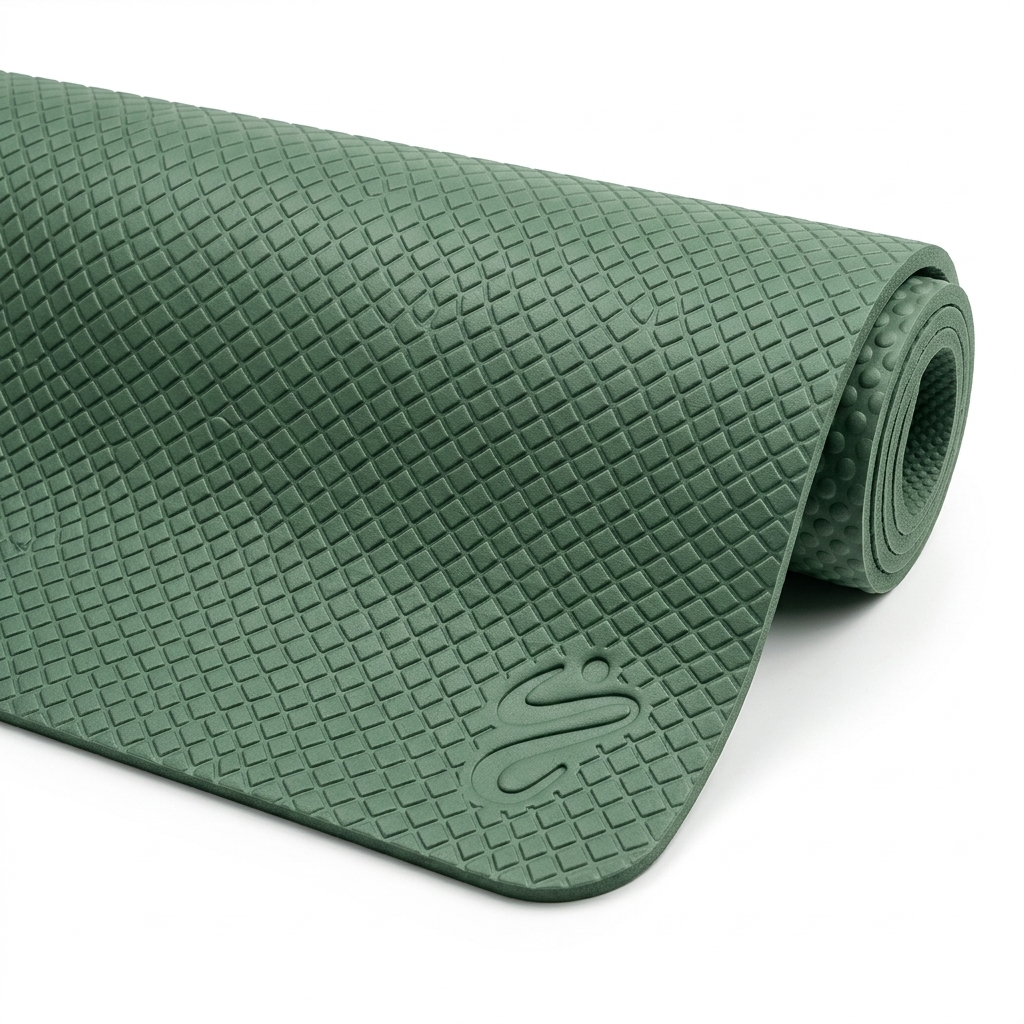 Tapis de Yoga TPE Recyclé 6mm — Antidérapant, Certifié GRS — Yuniko