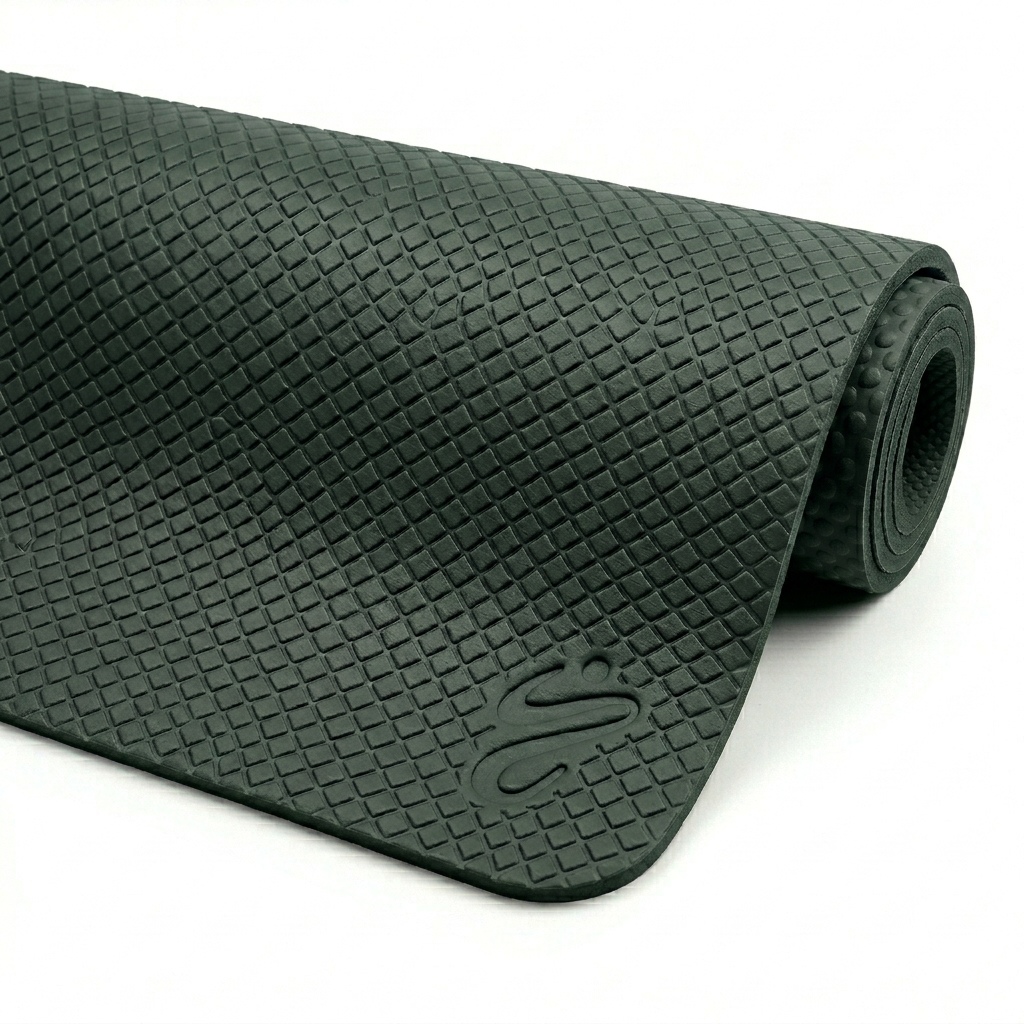 Tapis de Yoga TPE Recyclé 6mm — Antidérapant, Certifié GRS — Yuniko